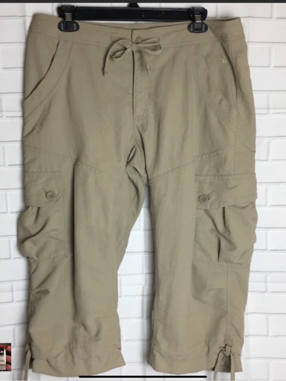 The North Face Khaki Cargo Capri Pant 12